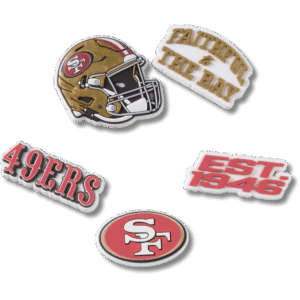 Crocs NFL San Francisco 49ers 5 Pack