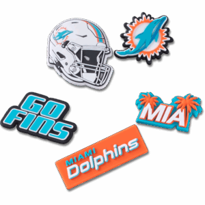 Crocs NFL Miami Dolphins 5 Pack