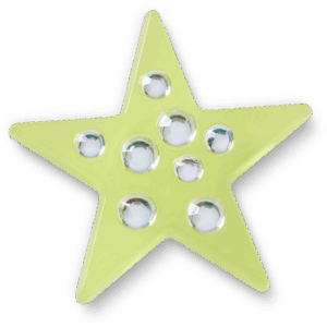 Crocs Green Gem Star