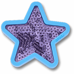 Crocs Purple Sequin Star