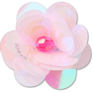 Crocs Sequin Pink Flower