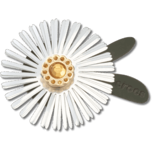 Crocs Silver Sequin Flower