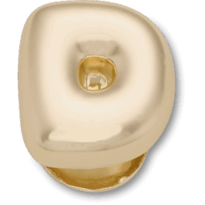 Crocs Gold Bubble Letter D