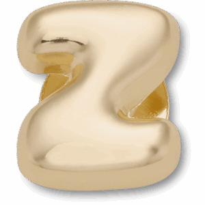 Crocs Gold Bubble Letter Z