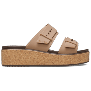 Crocs Brooklyn Buckle Low Wedge Cork Sandal