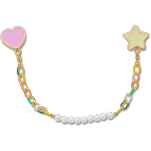 Crocs Pearl and Rainbow Bag Chain