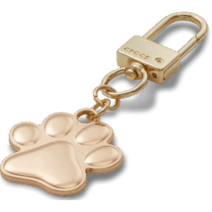 Crocs Dog Paw Bag Charm Gold