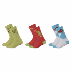 Crocs Kids' Crocs Socks The Grinch 3 Pack