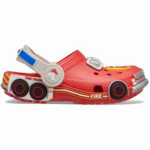 Crocs Toddler Classic IAM Fire Truck Lights Backstrap Clog
