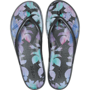 Crocs Miami Round Toe Dark Floral Flip