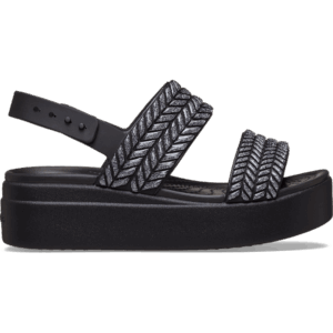 Crocs Brooklyn Woven Sparkle Low Wedge